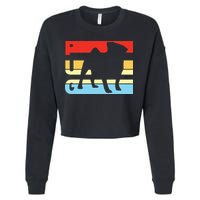 Retro Pug Logo Cropped Pullover Crew