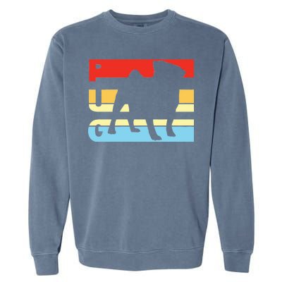 Retro Pug Logo Garment-Dyed Sweatshirt