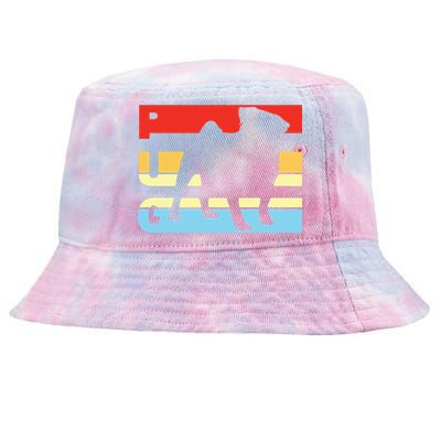 Retro Pug Logo Tie-Dyed Bucket Hat