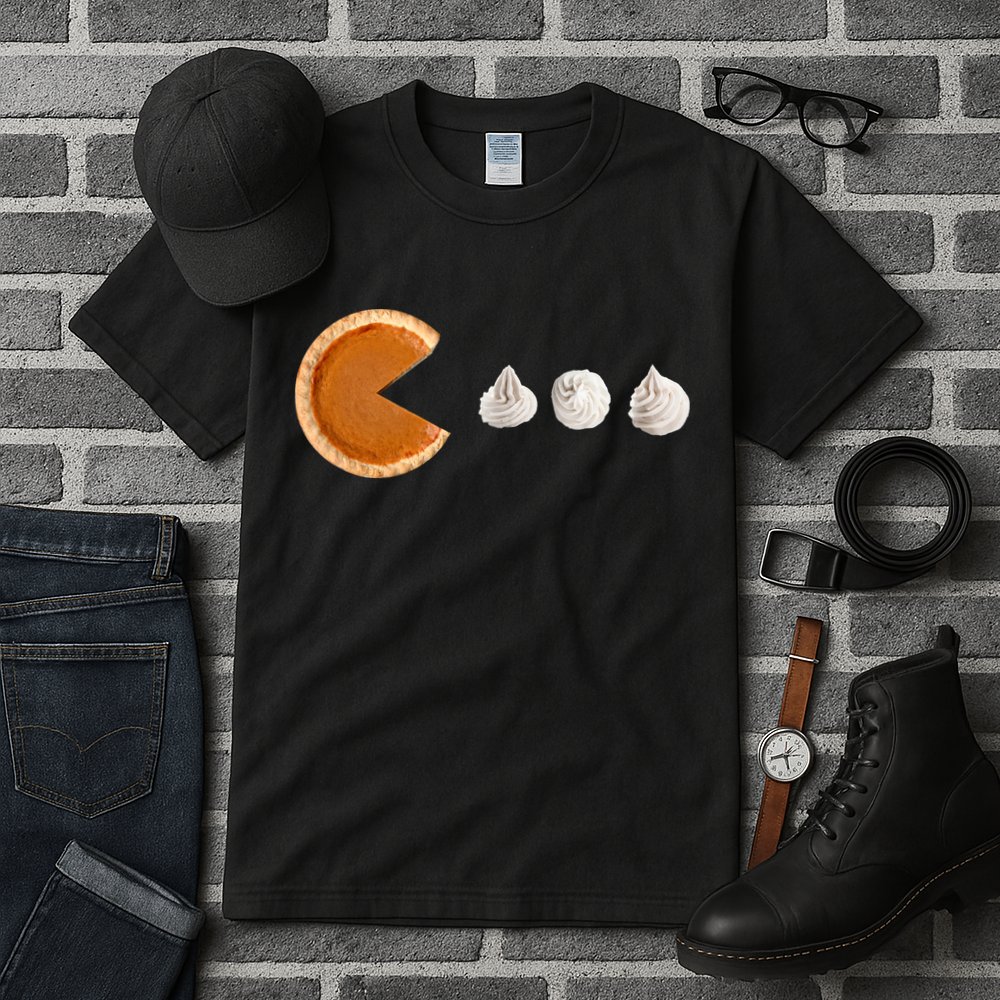 Retro Pumpkin Pie Thanksgiving Game Tall T-Shirt