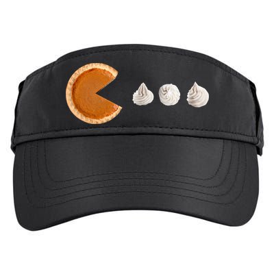 Retro Pumpkin Pie Thanksgiving Game Adult Drive Performance Visor