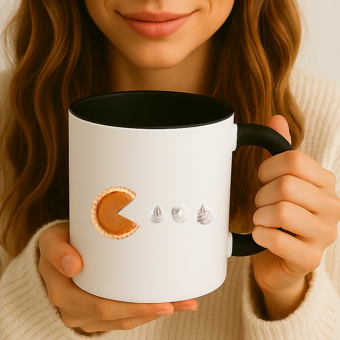 Retro Pumpkin Pie Thanksgiving Game Mug