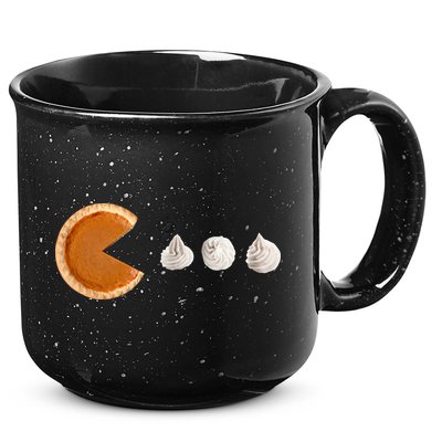 Retro Pumpkin Pie Thanksgiving Game 15oz Campfire Ceramic Mug