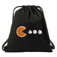 Retro Pumpkin Pie Thanksgiving Game Drawstring Bag
