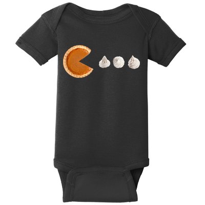Retro Pumpkin Pie Thanksgiving Game Baby Bodysuit