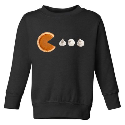 Retro Pumpkin Pie Thanksgiving Game Toddler Sweatshirt