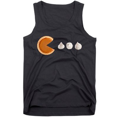 Retro Pumpkin Pie Thanksgiving Game Tank Top