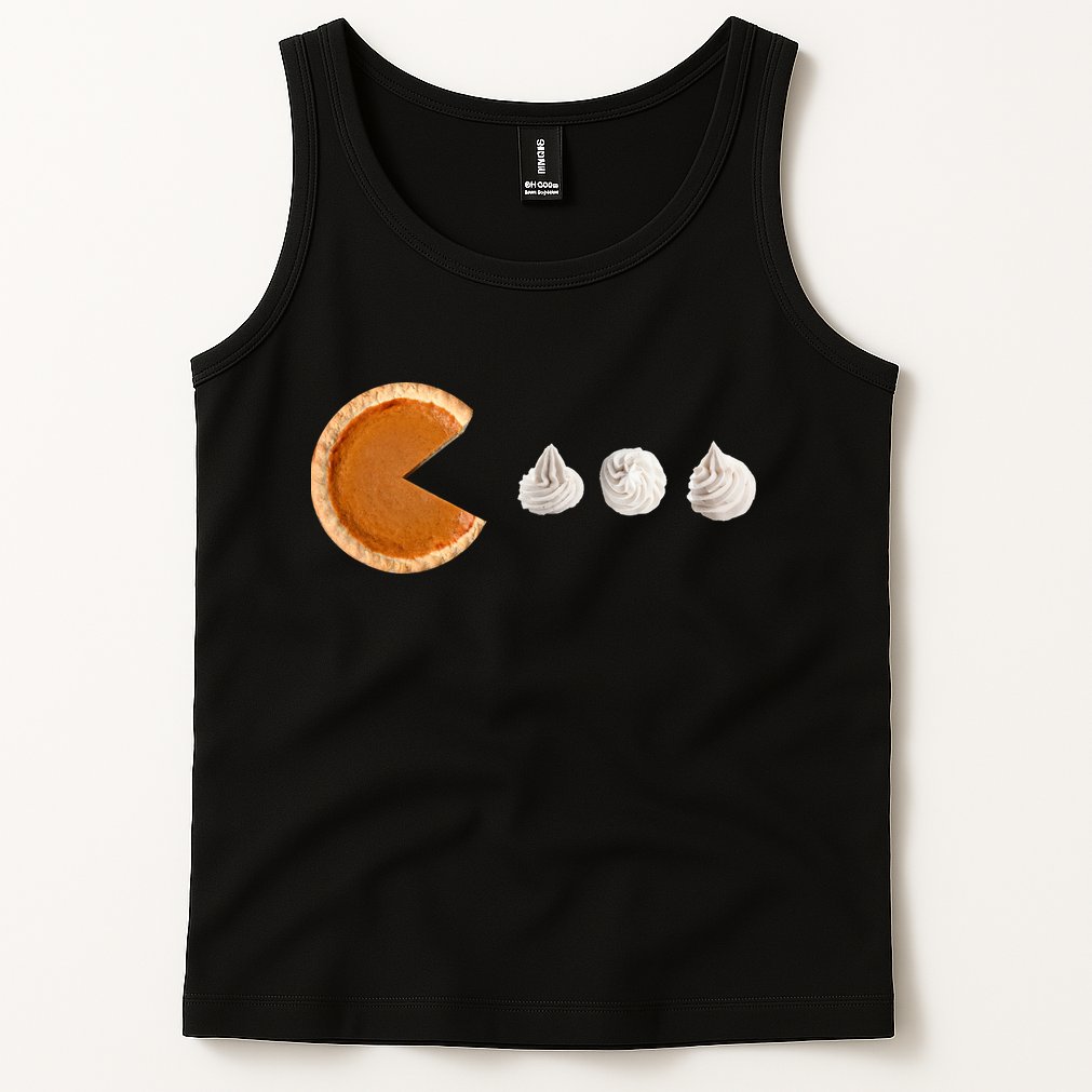 Retro Pumpkin Pie Thanksgiving Game Tank Top