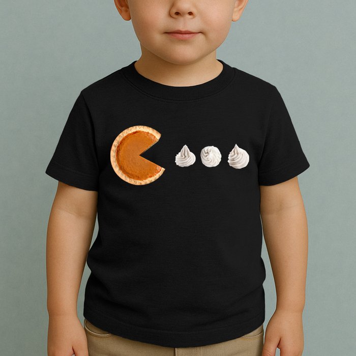 Retro Pumpkin Pie Thanksgiving Game Toddler T-Shirt