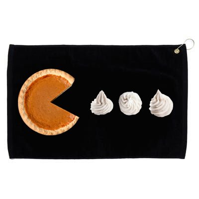 Retro Pumpkin Pie Thanksgiving Game Grommeted Golf Towel