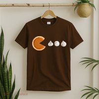 Retro Pumpkin Pie Thanksgiving Game T-Shirt