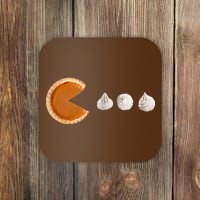 Retro Pumpkin Pie Thanksgiving Game Coaster