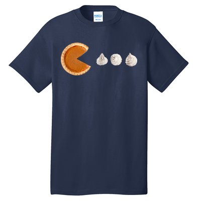 Retro Pumpkin Pie Thanksgiving Game Tall T-Shirt