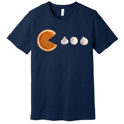 Retro Pumpkin Pie Thanksgiving Game Premium T-Shirt