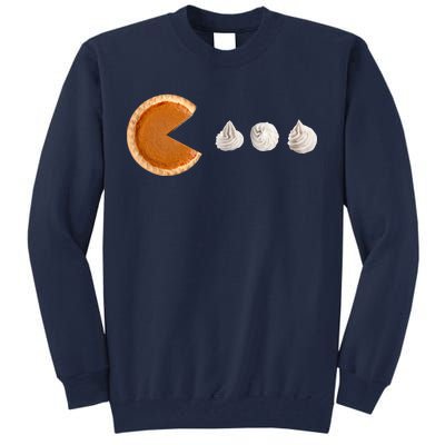 Retro Pumpkin Pie Thanksgiving Game Tall Sweatshirt