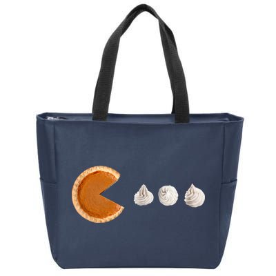 Retro Pumpkin Pie Thanksgiving Game Zip Tote Bag