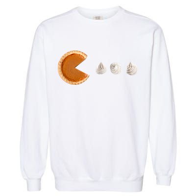 Retro Pumpkin Pie Thanksgiving Game Garment-Dyed Sweatshirt