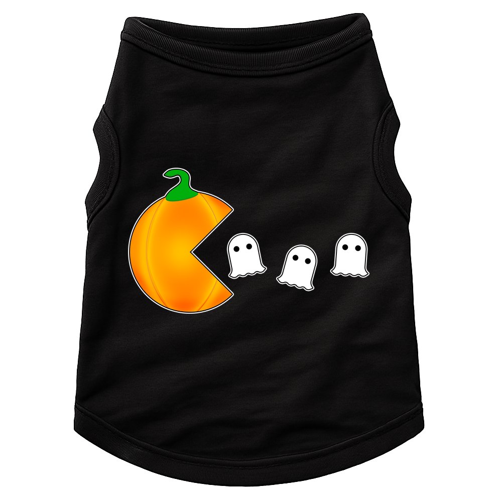 Retro Pumpkin Video Game Funny Halloween Doggie Tank