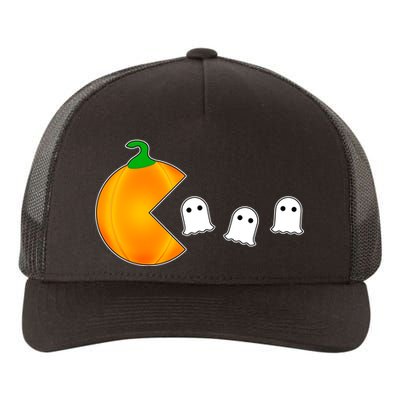 Retro Pumpkin Video Game Funny Halloween Yupoong Adult 5-Panel Trucker Hat