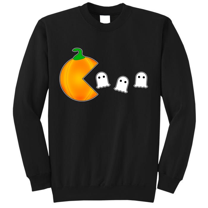 Retro Pumpkin Video Game Funny Halloween Sweatshirt