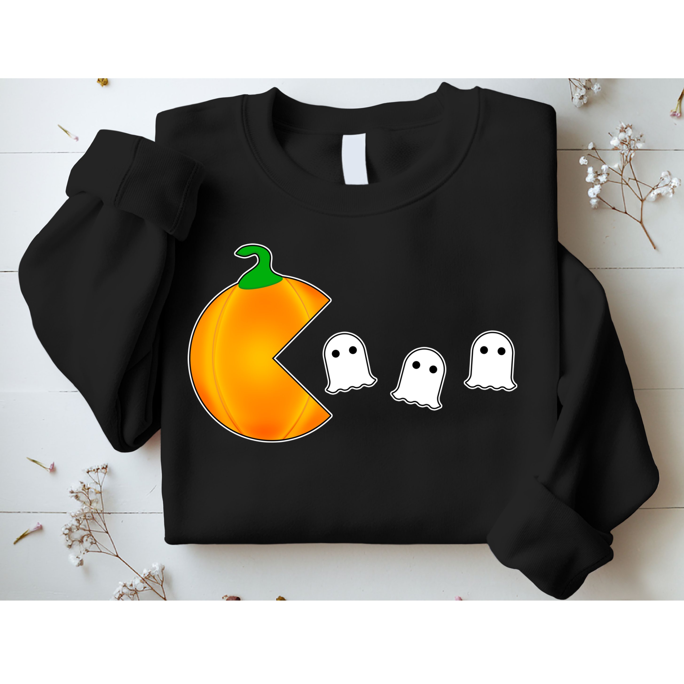 Retro Pumpkin Video Game Funny Halloween Sweatshirt