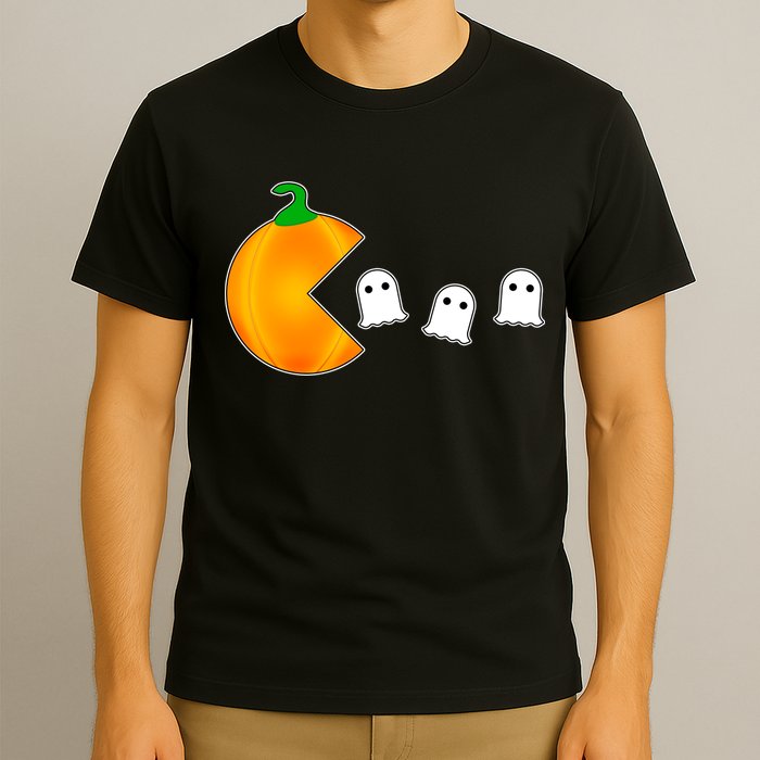 Retro Pumpkin Video Game Funny Halloween T-Shirt
