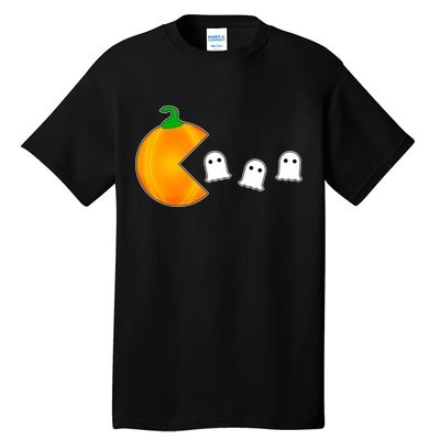 Retro Pumpkin Video Game Funny Halloween Tall T-Shirt