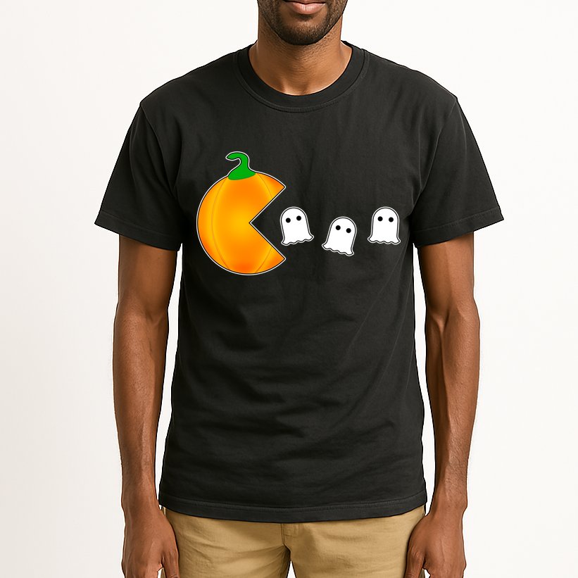 Retro Pumpkin Video Game Funny Halloween Tall T-Shirt