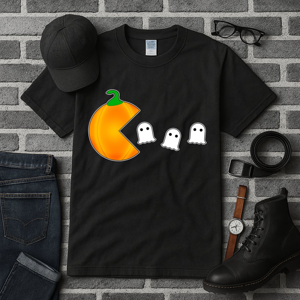 Retro Pumpkin Video Game Funny Halloween Tall T-Shirt