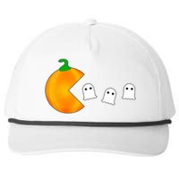 Retro Pumpkin Video Game Funny Halloween Snapback Five-Panel Rope Hat