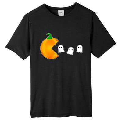 Retro Pumpkin Video Game Funny Halloween Tall Fusion ChromaSoft Performance T-Shirt