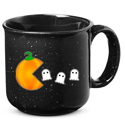 Retro Pumpkin Video Game Funny Halloween 15oz Campfire Ceramic Mug