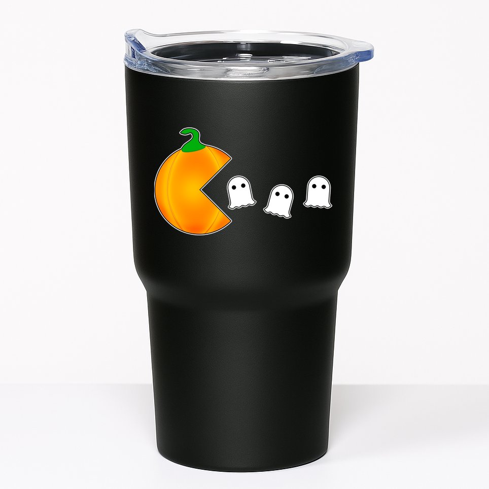 Retro Pumpkin Video Game Funny Halloween Tumbler