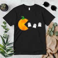 Retro Pumpkin Video Game Funny Halloween Premium T-Shirt
