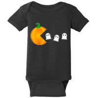 Retro Pumpkin Video Game Funny Halloween Baby Bodysuit