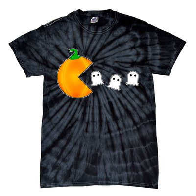 Retro Pumpkin Video Game Funny Halloween Tie-Dye T-Shirt