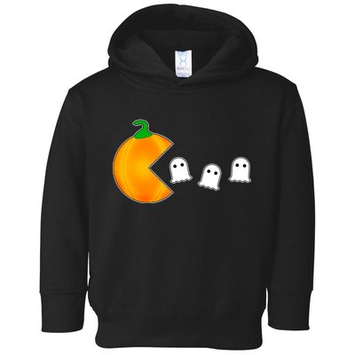 Retro Pumpkin Video Game Funny Halloween Toddler Hoodie