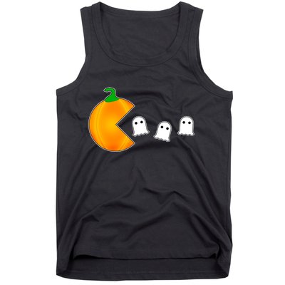 Retro Pumpkin Video Game Funny Halloween Tank Top