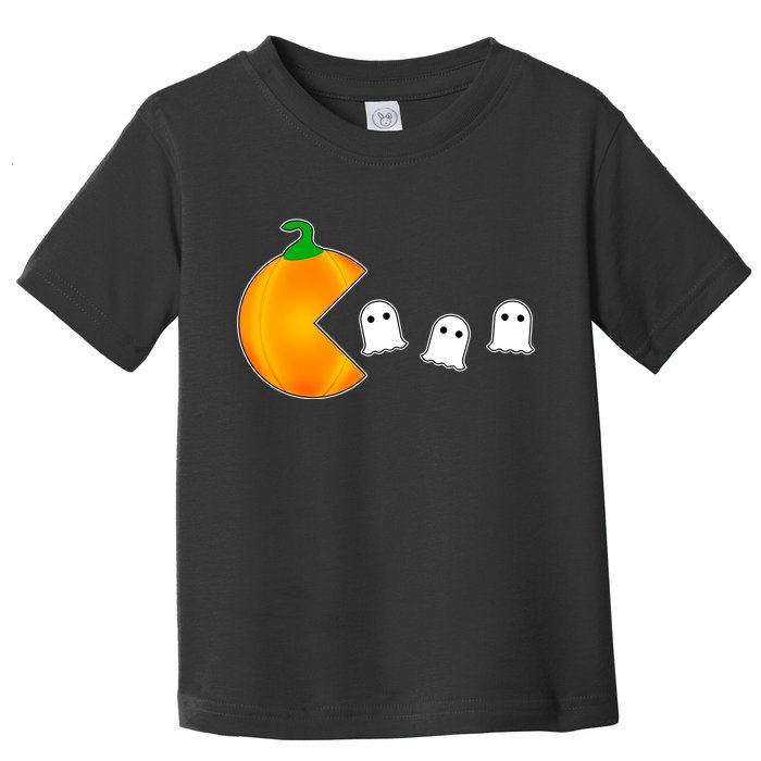 Retro Pumpkin Video Game Funny Halloween Toddler T-Shirt