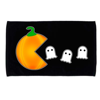 Retro Pumpkin Video Game Funny Halloween Microfiber Hand Towel