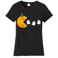 Retro Pumpkin Video Game Funny Halloween Women's T-Shirt