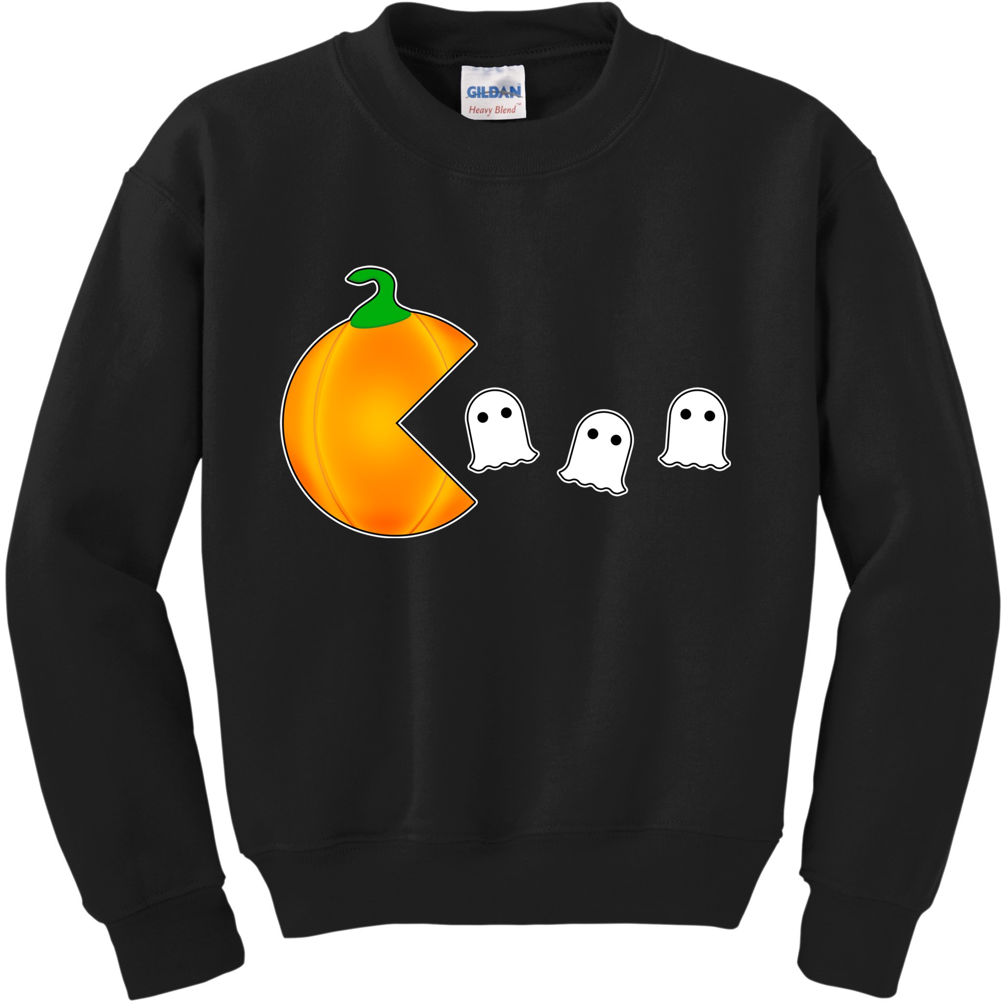 Retro Pumpkin Video Game Funny Halloween Kids Sweatshirt