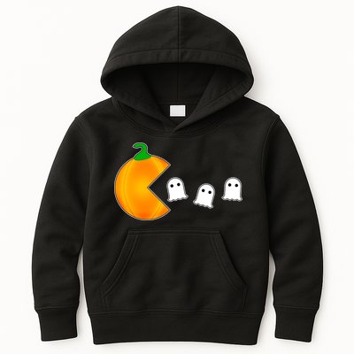 Retro Pumpkin Video Game Funny Halloween Kids Hoodie