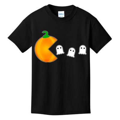 Retro Pumpkin Video Game Funny Halloween Kids T-Shirt