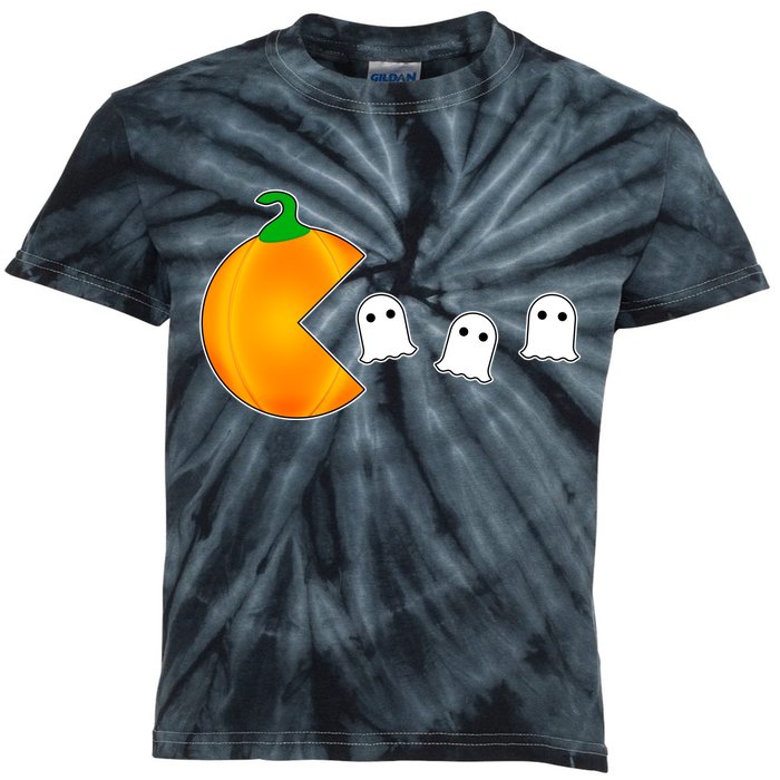 Retro Pumpkin Video Game Funny Halloween Kids Tie-Dye T-Shirt