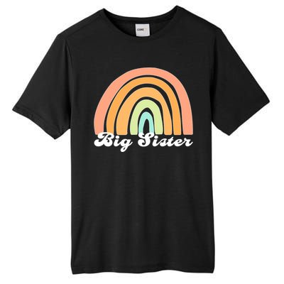 Retro Rainbow Big Sister Sibling Reveal Announcement Tall Fusion ChromaSoft Performance T-Shirt