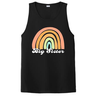 Retro Rainbow Big Sister Sibling Reveal Announcement PosiCharge Competitor Tank