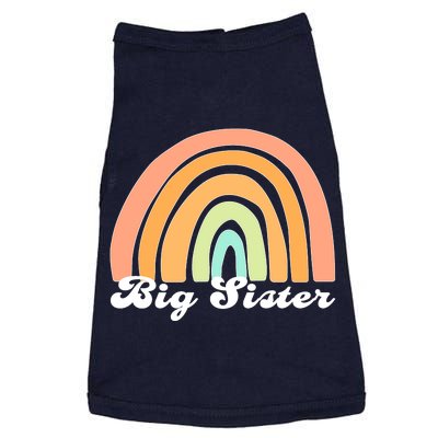 Retro Rainbow Big Sister Sibling Reveal Announcement Doggie Tank