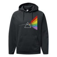 Retro Rainbow Guitars Performance Fleece Hoodie