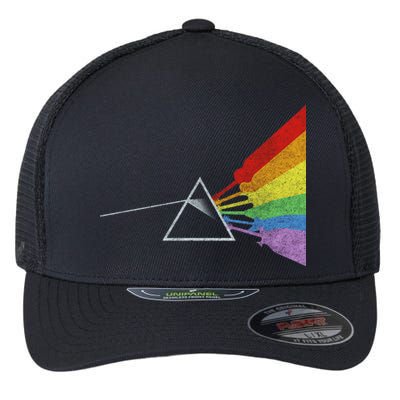 Retro Rainbow Guitars Flexfit Unipanel Trucker Cap